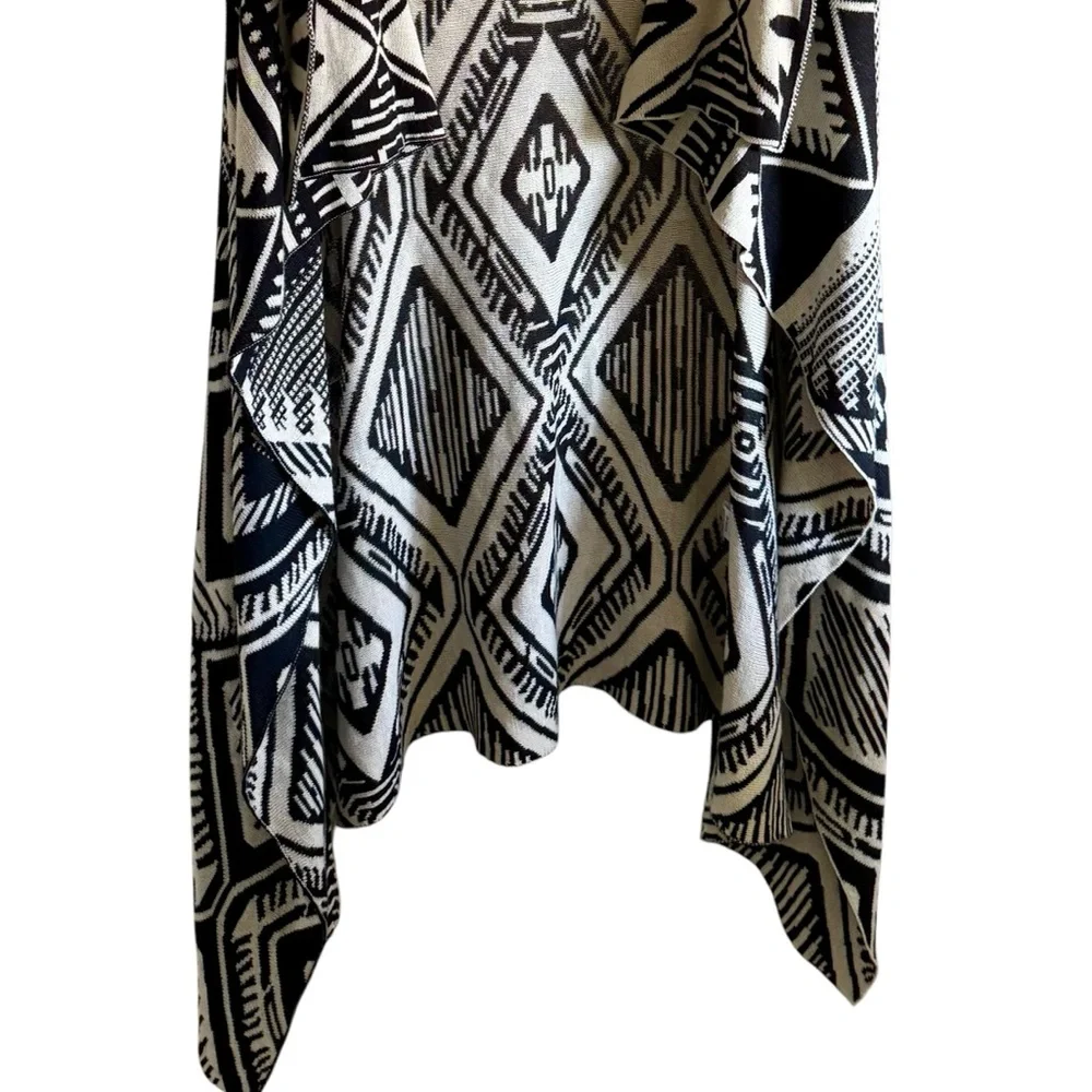 LA Hearts Open Vest Southwest Print Tunic‎ Kimono High Low Oversized